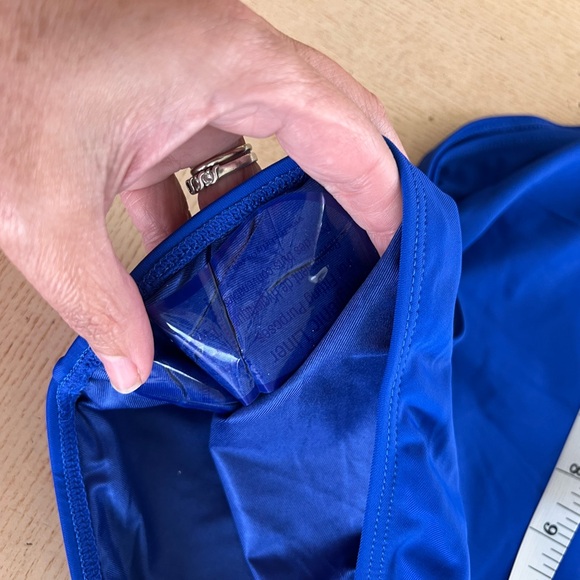 ASOS The Frolic Maternity Marella scallop swimsuit in cobalt blue size 12 - Picture 4 of 8